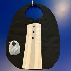 Tuxedo Adult Bib.  Super cute for a special event. NWT